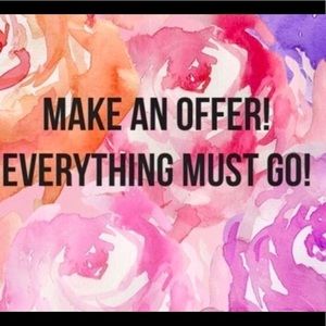 Make an offer! Everything must go! 😊